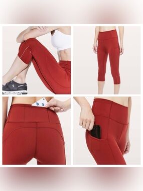 Lululemon Fast & Free Crop II *Nulux 19"